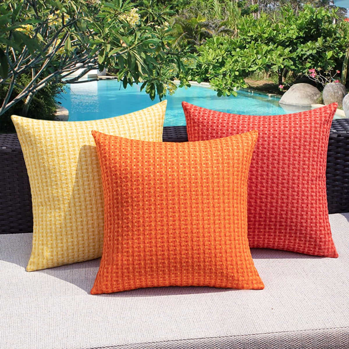 Kevin Textile yellow pillow cover set showcases two-pack convenience for refreshing multiple spaces