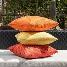 Kevin Textile outdoor cover stylish on bench conveys versatile decor for garden, balcony, or patio seating