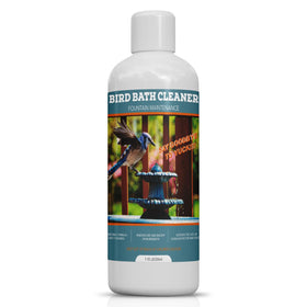 KEXGUSS Bird Bath Cleaner bottle for crystal clear water in outdoor fountains.