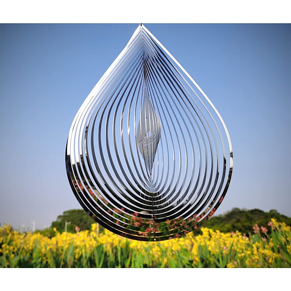Kexsscai stainless steel 12 inch spinner withstands weather and rust.