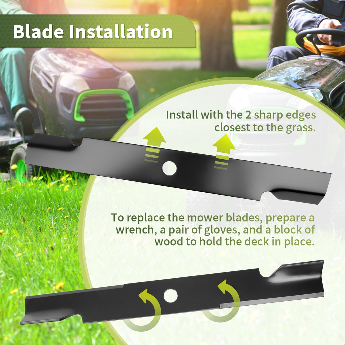 Lawn-ready cut with Keycci hi-lift blade on Exmark Lazer Z deck