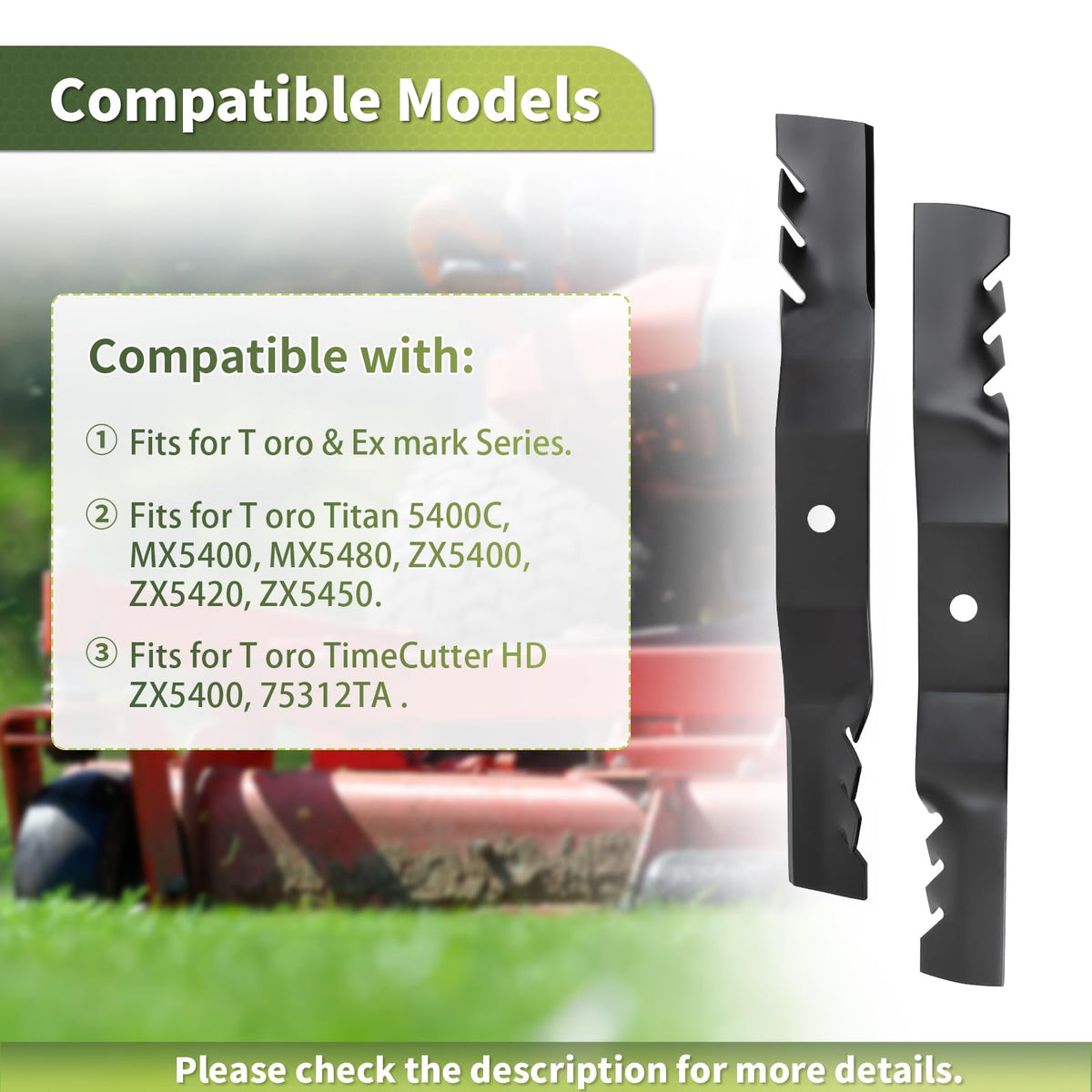 Keycci 115-9650-03 blade compatible with Toro models