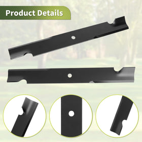 Keycci 3-pack lawn blades ready for quick replacement on Toro Exmark decks.