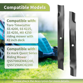 Keycci compatibility guide for Toro and Exmark models.