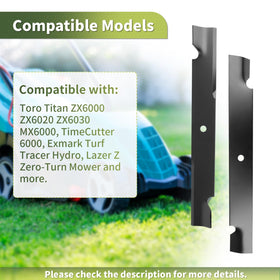 Keycci TimeCutter 60in blade shows high-lift design for efficient mowing.