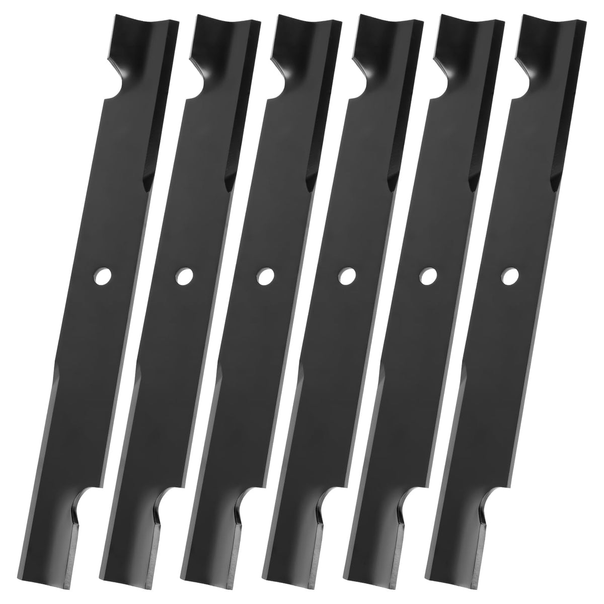 Keycci 115-9649-03 blades front view for Toro 60in deck, high lift for cleaner cutting