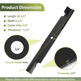 Keycci 1159649-03 blade with durable steel resists stones for longer service.