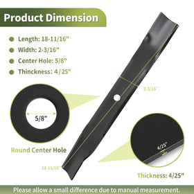 Keycci 115-2454-03 side view blade showing high lift geometry