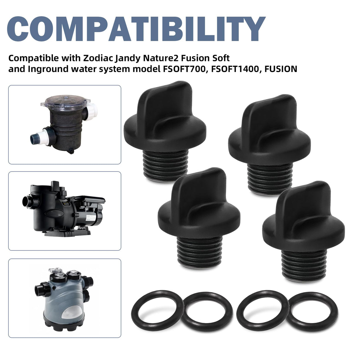 Keydinht R0446000 finger-knob design enables easy tightening during maintenance.