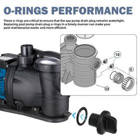 Keydinht R0446000 four-pack provides spare plugs for ongoing pool care.