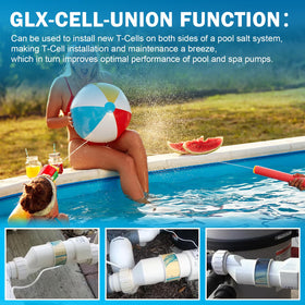 KEYDINHT salt cell union kit includes sturdy union nuts for secure connections