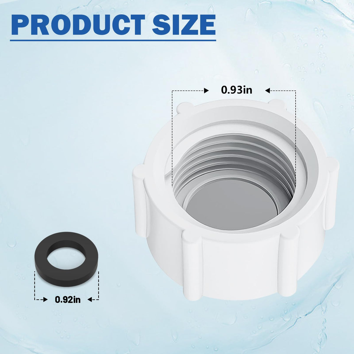 KEYDINHT drain valve cap hand-tightened during replacement.