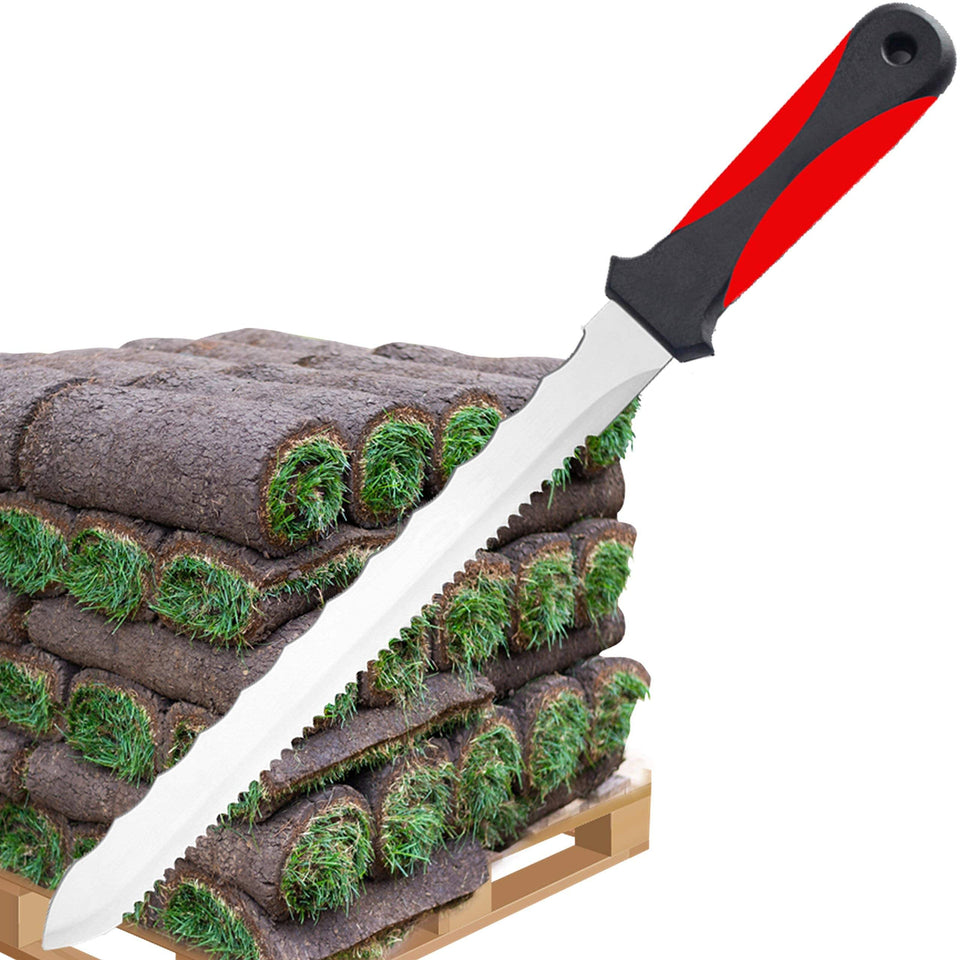 Keyfit Tools sod knife with 8-inch blade for precise sod cutting and edging.