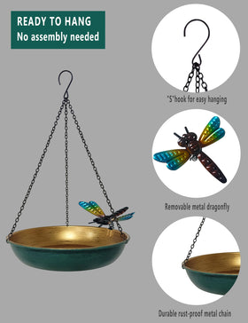Keygift multipurpose design serves as water bath or seed feeder