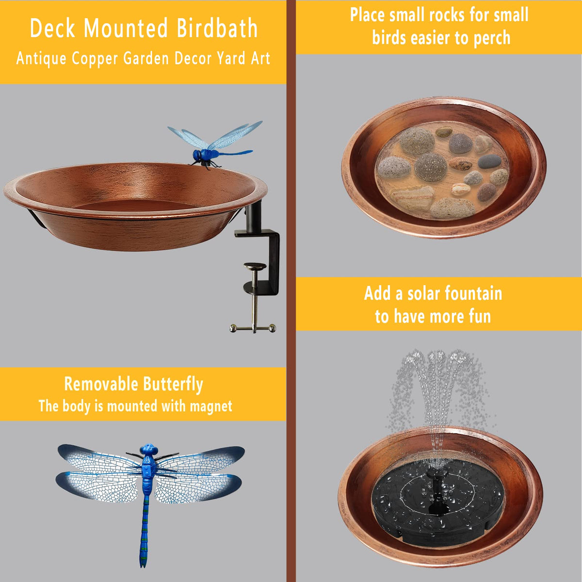 Keygift detachable bowl allows quick cleaning and refilling