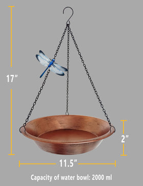 Keygift easy-clean metal bird bath for quick maintenance