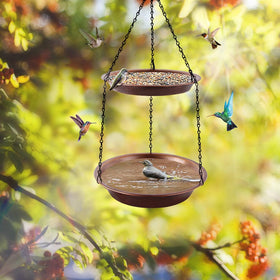 Keygift large 23in bird bath offers ample space for birds to drink