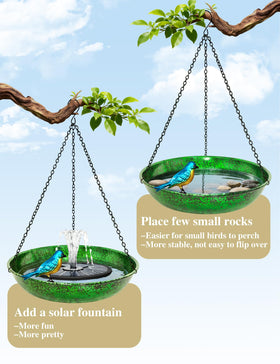 Keygift multifunctional bird bath and feeder increases garden wildlife visits.