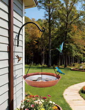 Keygift multipurpose bird bath and feeder doubles wildlife enjoyment.