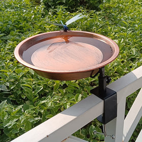 Keygift weather-resistant iron construction keeps the bath ready in sun and rain