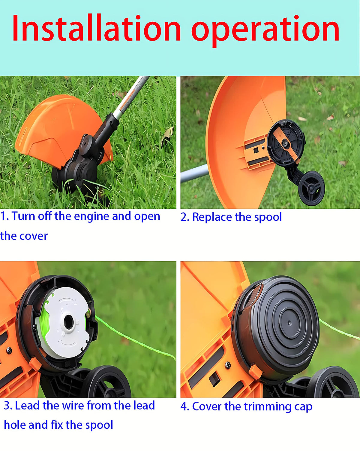 KEYHAO edge line replacement for Worx WG168 WG184 WG190 WG191.