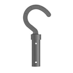 Keyrank Hook for all robotic pool cleaners on telescopic pole enables hands-free retrieval.
