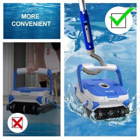 Keyrank Hook compact storage keeps your pool area organized after use.