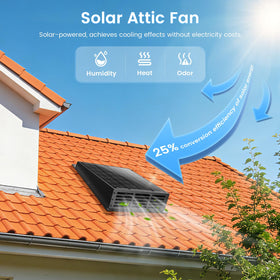 Kfonla roof exhaust fan in action delivering efficient attic cooling.
