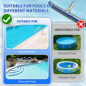 KGC 18-inch brush fits standard 1-1/4 inch pool poles.