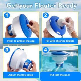 KGC durable ABS plastic construction provides long lasting pool accessory.