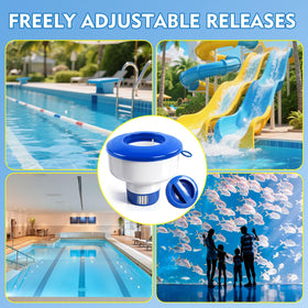 KGC compatibility with 1 inch and 3 inch tablets expands pool maintenance options.