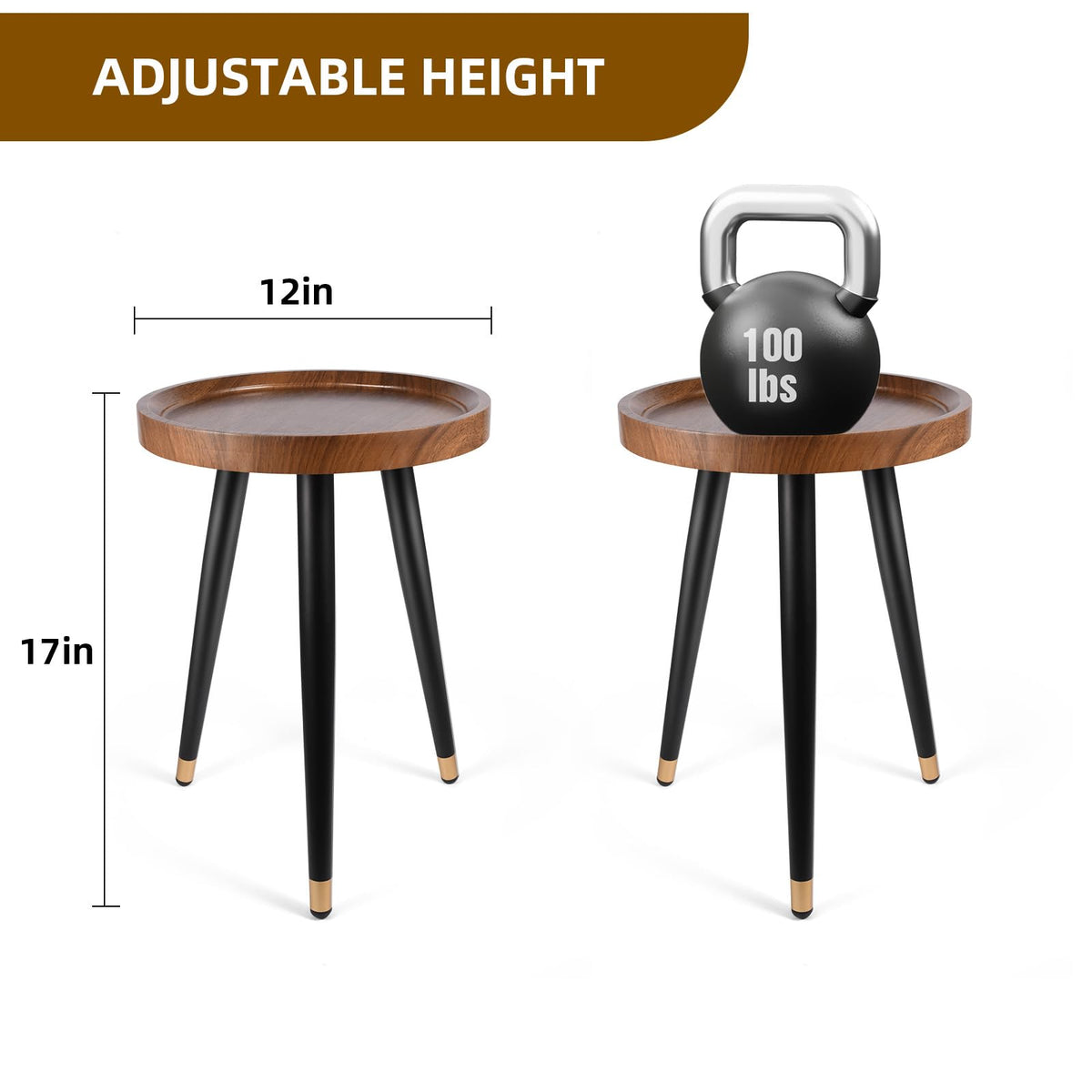 KGPLOME heavy-duty metal legs provide stable support for heavy pots.