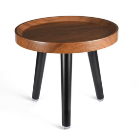 KGPLOME indoor plant stand with walnut finish showcases a stable, stylish display.