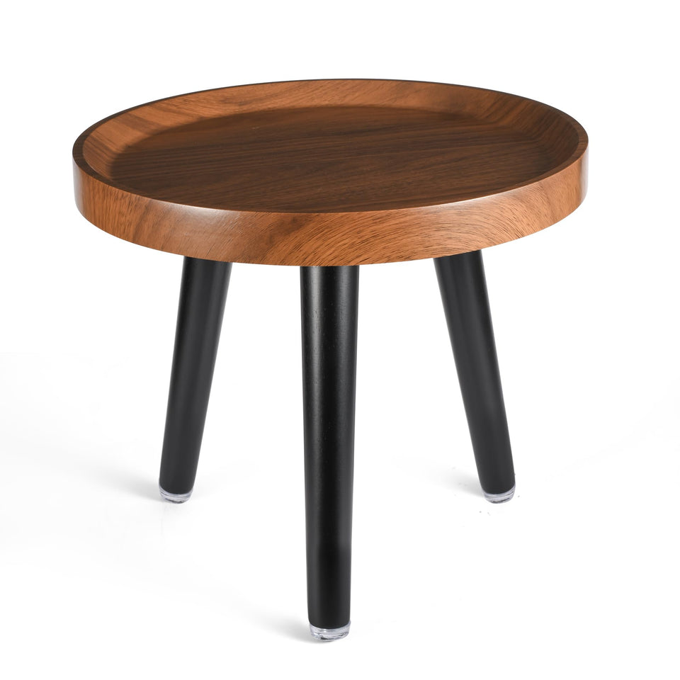 KGPLOME indoor plant stand with walnut finish showcases a stable, stylish display.