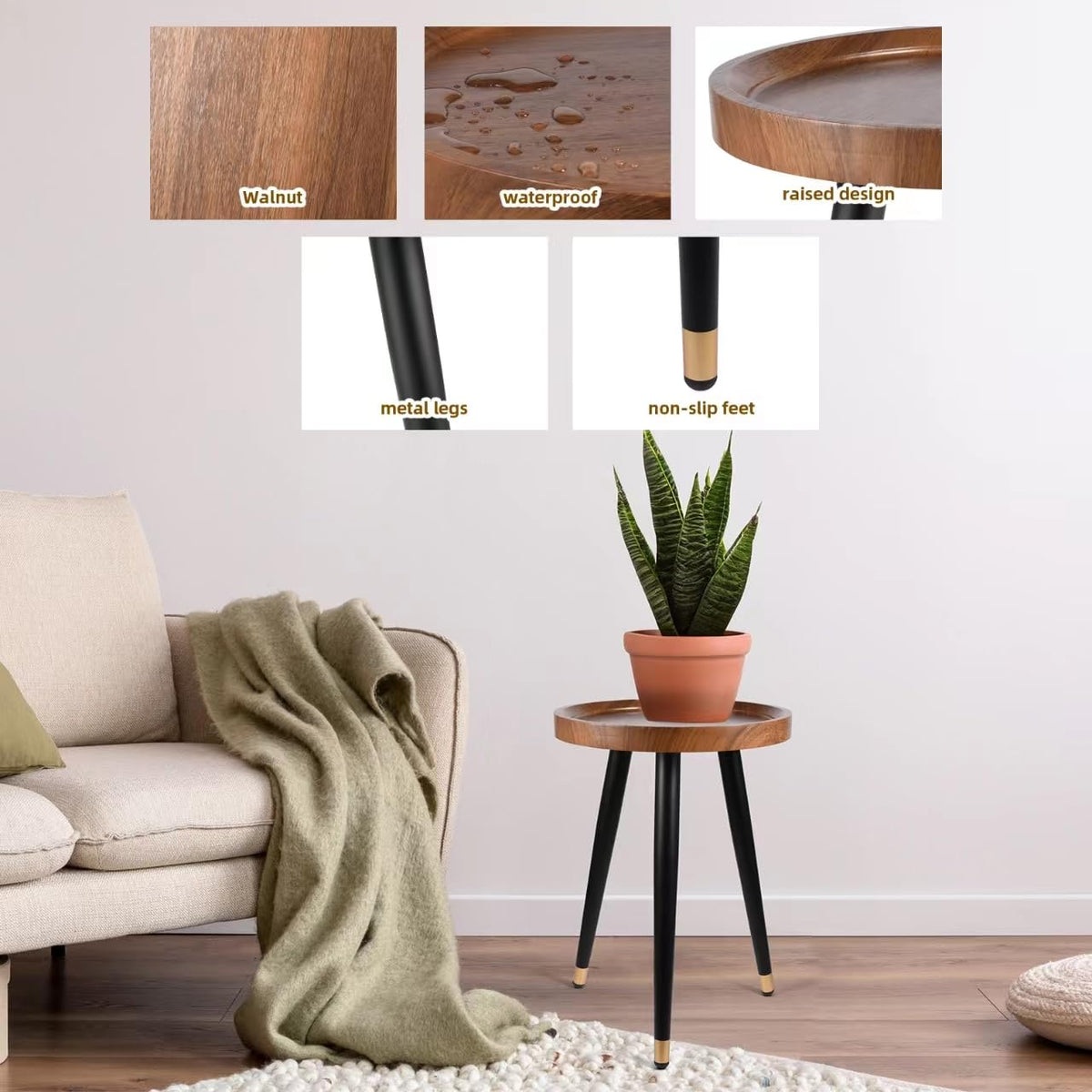 KGPLOME minimalist modern plant stand complements contemporary interiors.