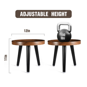 KGPLOME wood plant table with raised design helps prevent slipping and drips.
