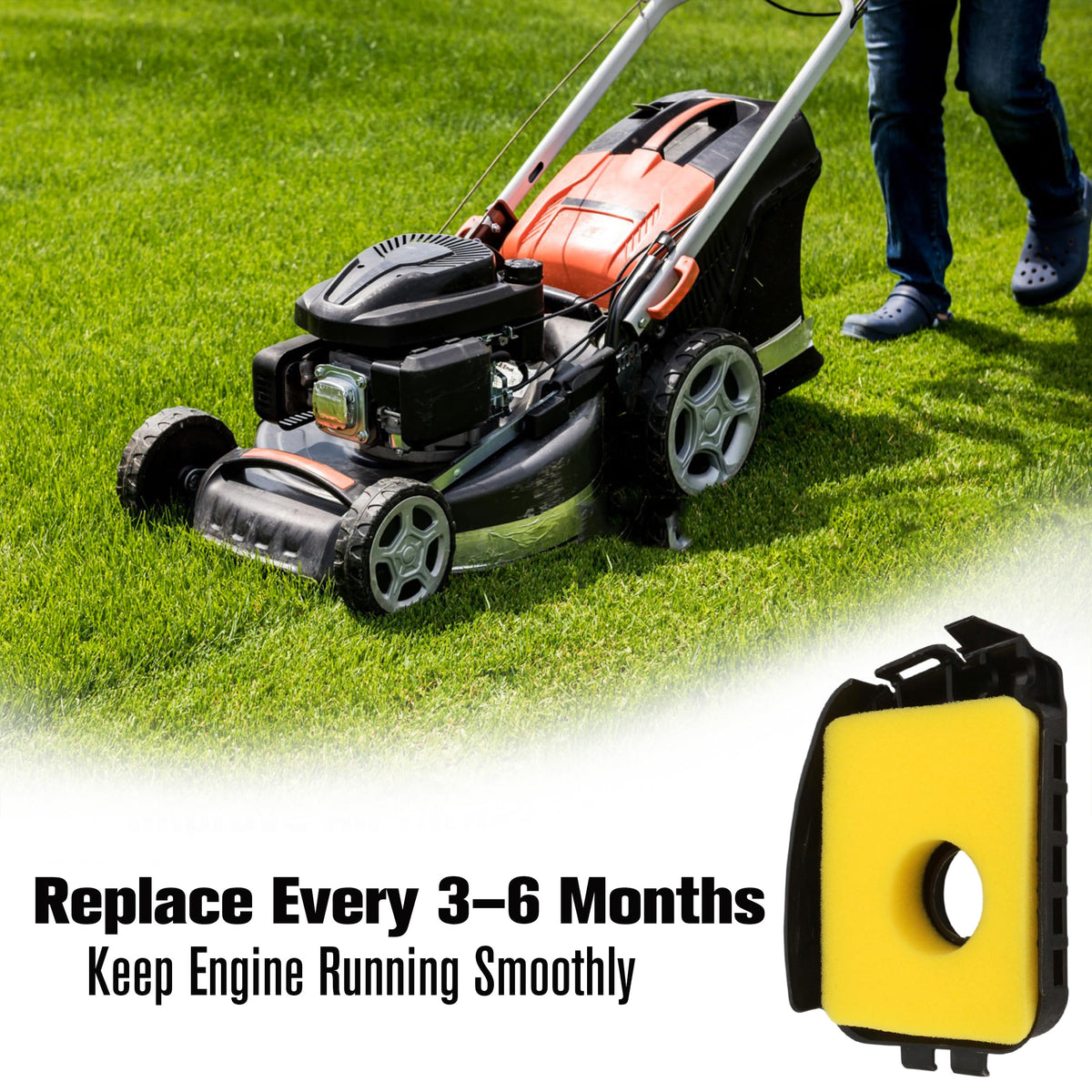 KH866 easy-install design speeds mower maintenance without specialized tools.