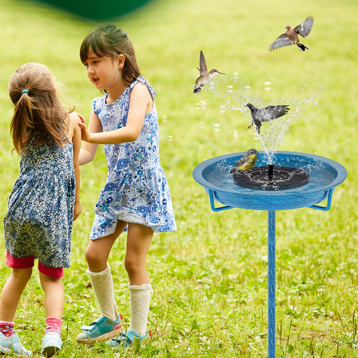 KHayRovies outdoor stake enables freestanding setup without permanent installation.