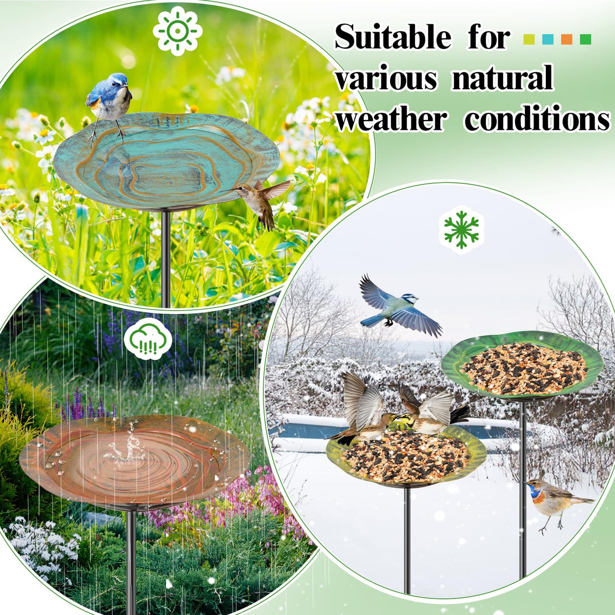 KHayRovies hummingbird-feeder invites quick visits, turning your garden into a lively display
