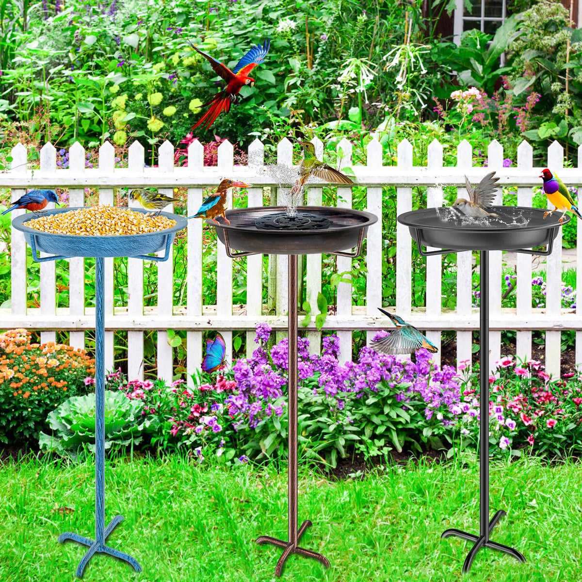 KHayRovies retro copper finish complements vintage garden decor.