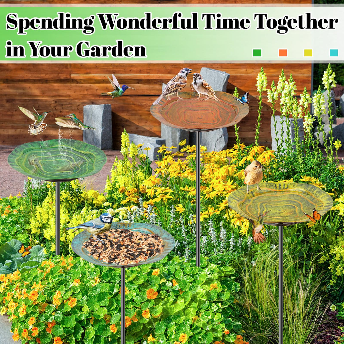 KHayRovies sturdy-basin resists weather, ensuring year-round garden companionship