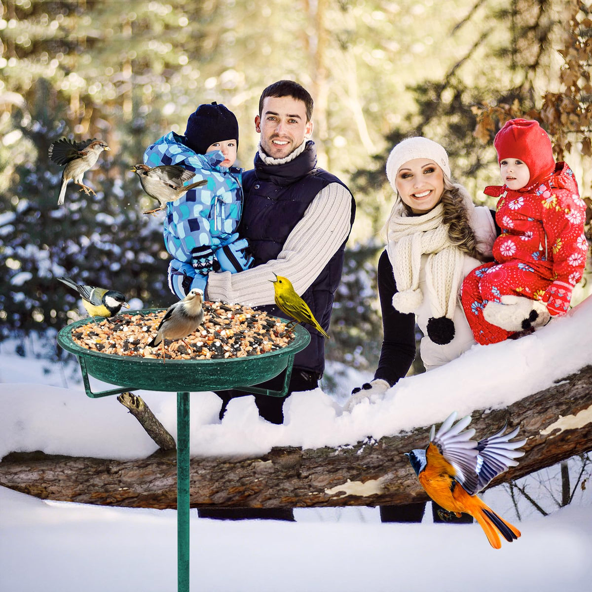 KHayRovies weather-ready finish protects against rain and sun for year-round garden presence
