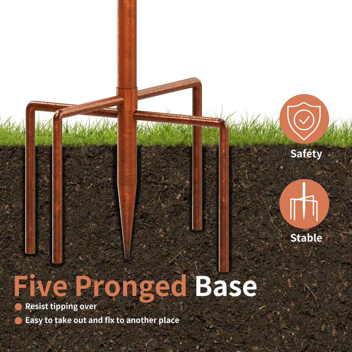KHayRovies outdoor bird bath adds retro decor to yard.