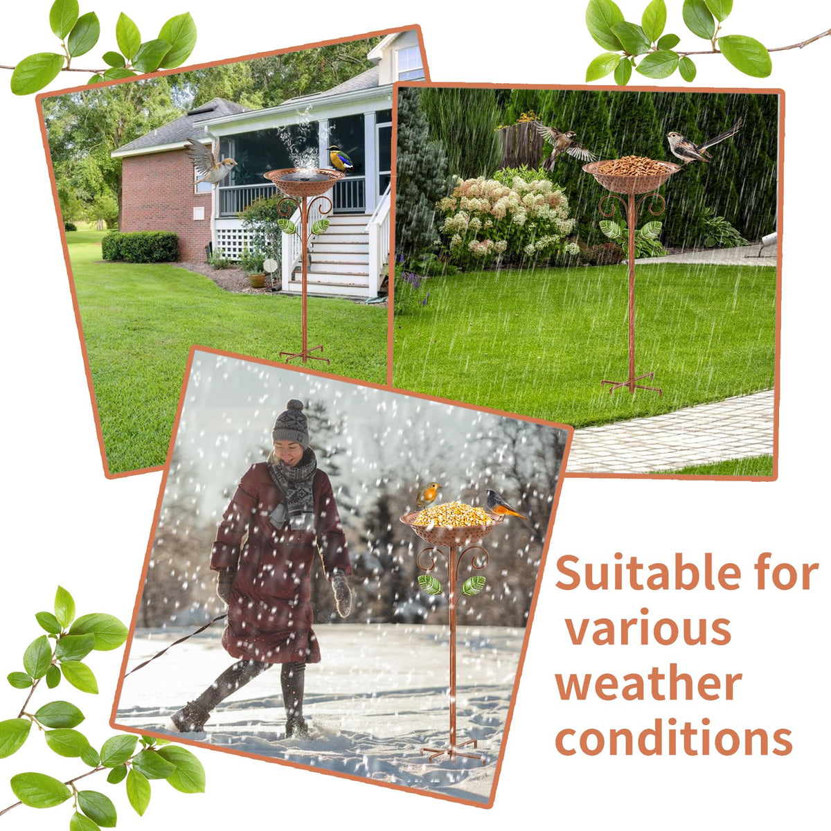 KHayRovies coated metal resists rust for year-round use.