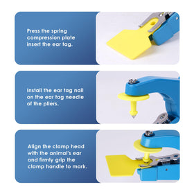 KHEARPSL cattle ear tagger aluminum body detail highlighting durability