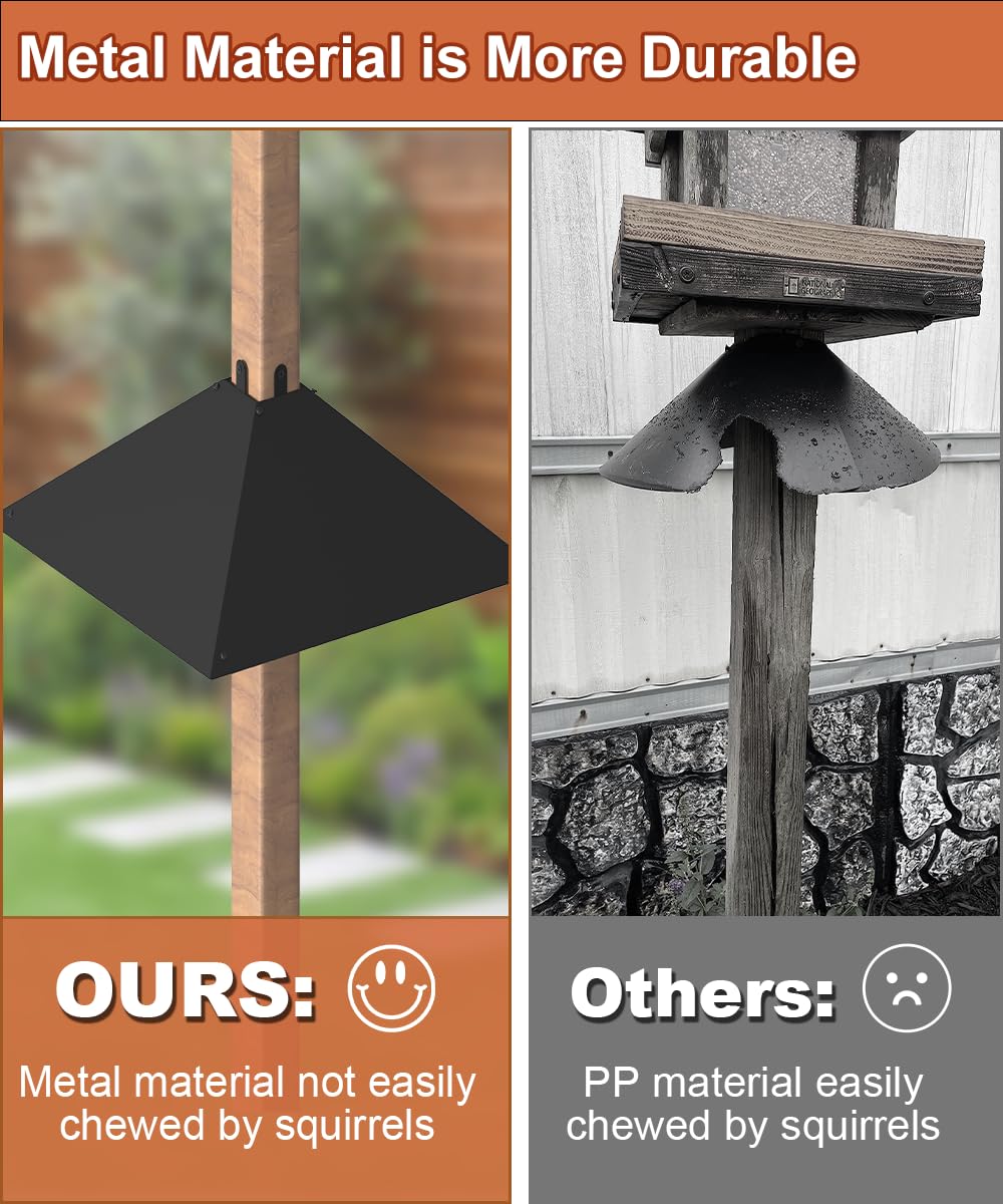 Khordin durable metal construction resists wear from wildlife contact.