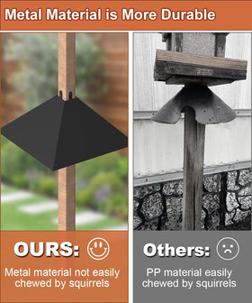 Khordin durable metal construction resists wear from wildlife contact.