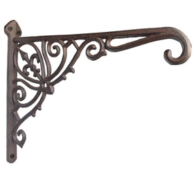 KiaoTime cast iron hanging bracket on wall offers sturdy 12in support for pots