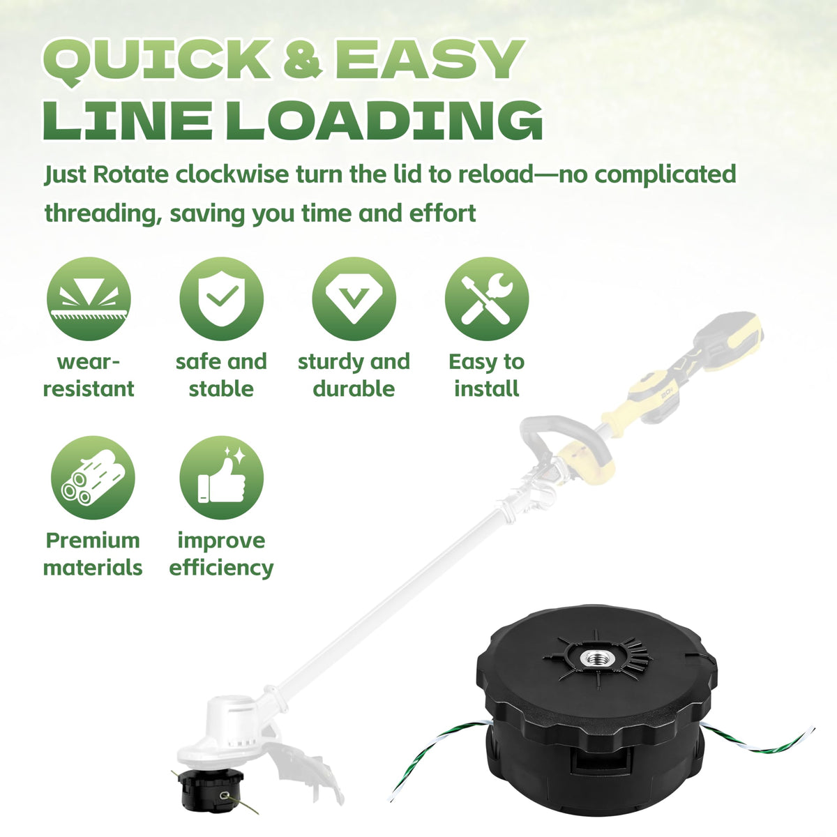 KIBOVAMO DWO1DT995 durable construction supports frequent outdoor trimming tasks.
