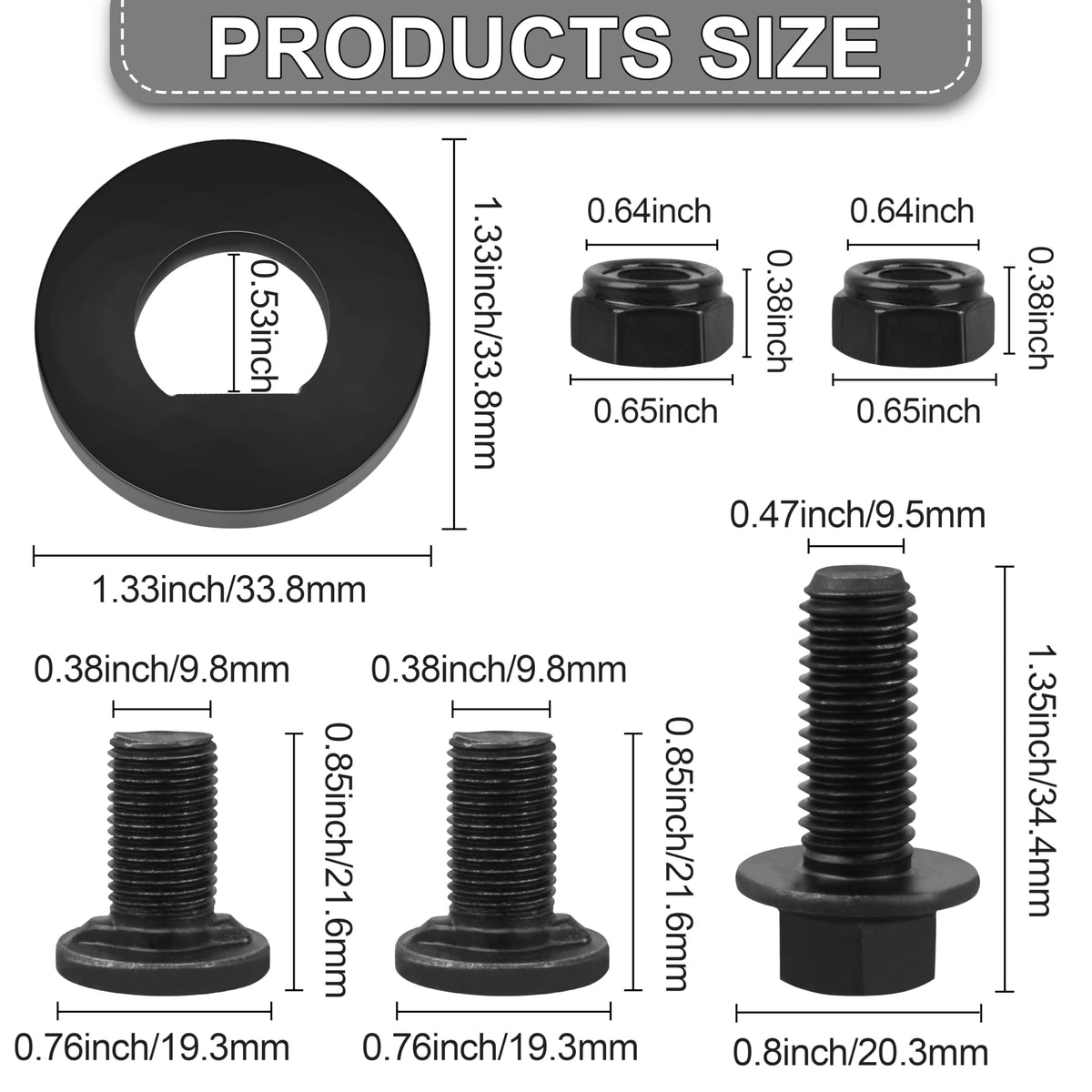 KIBOVAMO nuts ensuring tight blade assembly and reduced loosening risks